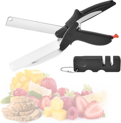 Multifunctionele Keukenschaar met Snijplank voor Eenvoudig Snijden van Groenten en Fruit, Ideaal voor Keukenwerkzaamheden en Koken