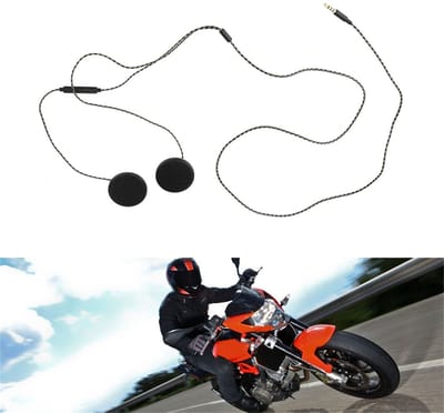 Allecto - Motorfiets Helm Speakers - Hoofdtelefoon met 3.5 mm Jack - Geschikt voor iOS en Android - Perfect voor MP3 - Geluidkwaliteit - Eenvoudi