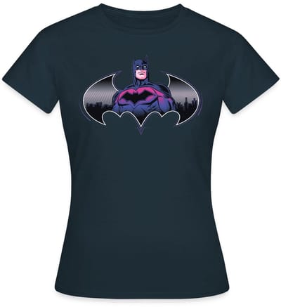 Batman Cool Ontwerp Met Logo En Roze Kostuum T-Shirt Dames