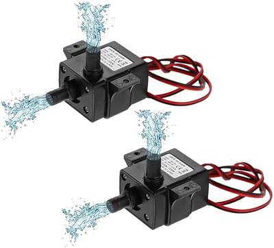 Dailygoods - Waterpomp - Mini brushless - 12V 4.8W - 240L/h - Voor aquarium en fontein - Stil en energiezuinig - Geschikt voor zoetwater - Klein formaat