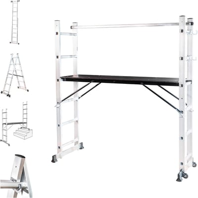 Multifunctionele Vouwladder met Platform voor Steigerwerkzaamheden