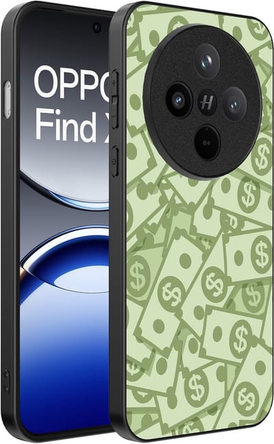Smartphonica Telefoonhoesje Geschikt voor Oppo Find X8 met Geld Opdruk - TPU Backcover Case With Money Design geschikt voor Oppo Find X8