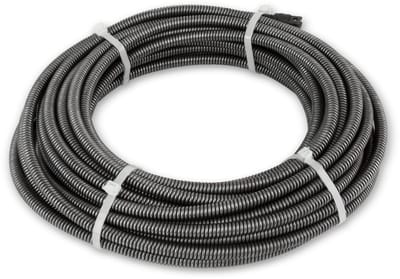 EBERTH Spiraal 20 m, reserveonderdeel voor elektrische buisreinigingsmachine, robuust metaal, M6-koppeling voor alle gangbare boorkoppen, diameter 13 mm, voor buisdiameters van 5 tot 10 cm