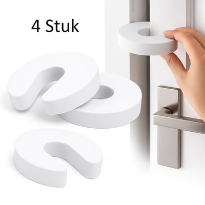 Deurstoppers Foam 4 Stuks I Baby En kind Deurbeschermers I Deurbescherming I Kinderbeveiliging Vingers I Schuim I Deurstopper I Wit