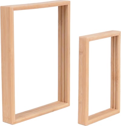 UNUS® Fotolijsten van hout set van 2 (30x20 en 25x15cm ) hout