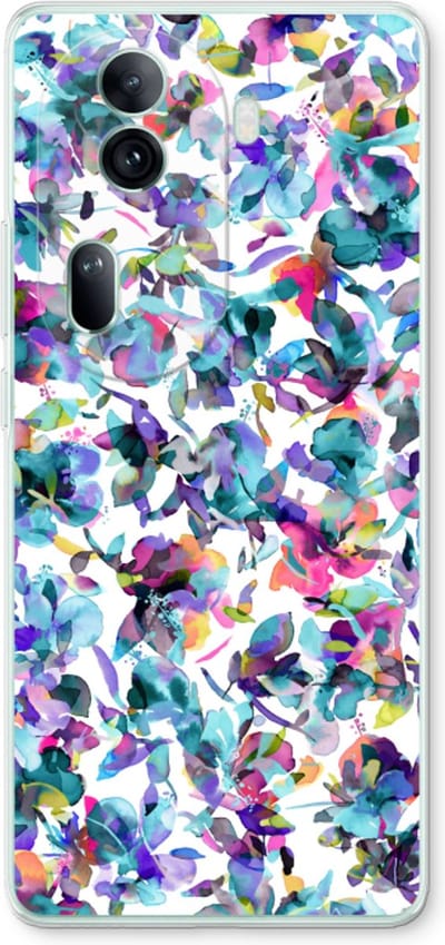 Case Company® - Hoesje geschikt voor Oppo Reno 11 Pro hoesje - Hibiscus Flowers - Soft Cover Telefoonhoesje - Bescherming aan alle Kanten en Schermrand