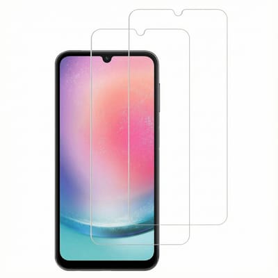 Accezz Screen Protector - Geschikt voor Samsung Galaxy A25 (5G) - 2 Pack Glass Screenprotector