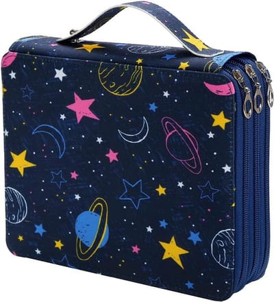 Draagbare Etui - Potlood Organizer - Kleuren Tekenen - Grote Capaciteit - 3 Lagen 127 Sleuven - Gekleurd