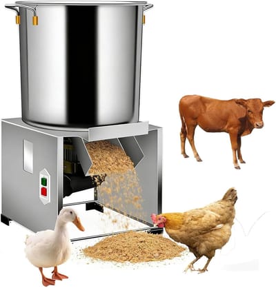 Roestvrijstalen Hakselaar - Voer Snijder - Veeteelt Voedselbereiding - 1800W Krachtige Motor - 10 kg Gewicht