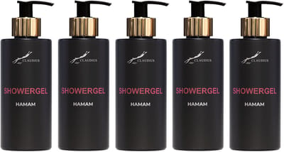 Showergel Hamam 300 ml - gouden pomp - 5 stuks