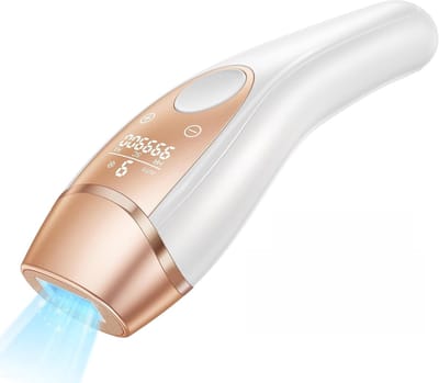 IPL Ontharingsapparaat met IJskoeling - Permanente Haarverwijdering - 21J - 9 Intensiteitsniveaus - Laser Ontharing voor Gezicht, Benen, Oksels & Bikinilijn
