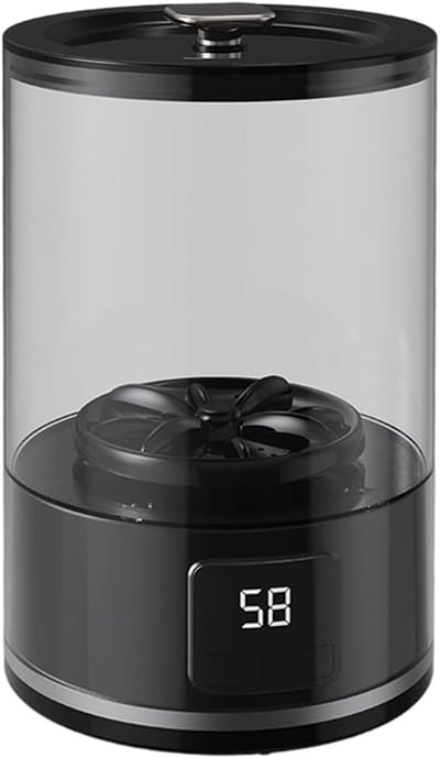 Kleine Wasmachine - Draagbare Wasmachine - Reizen Kamperen - Draadloos Ontwerp - 798 gram - Zwart