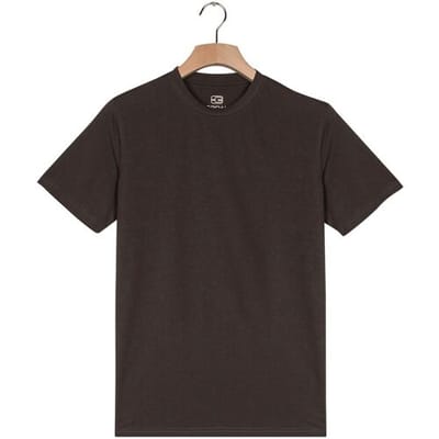 Giordano T-Shirt Luca Uni Color Luxury Soft Supima Liquid Cotton Soft Grey / male