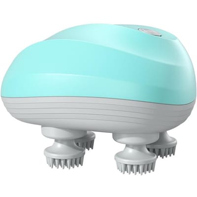Diepe Hoofdhuid Massager Hoofdreinigingsmassager Ook Geschikt voor Huisdieren Elektrisch Massageapparaat Wasbaar en USB Draagbare Hoofdmassager groen