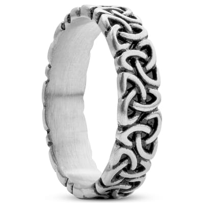Evan Emiliano Matstalen Trinityknoop Ring