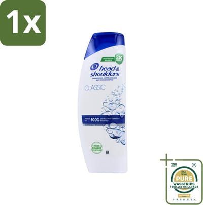 1 x Head & Shoulders - Anti-Roos Shampoo - Classic - 400 ml- Roosvrij Haar - Hoofdhuid Verzorging - Anti-roos Shampoo - Microbiome Balance - Hoofdverzorging