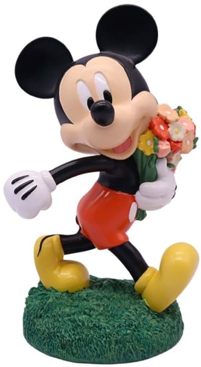 Disney Home 3D Statue - Mickey Mouse With Flowers