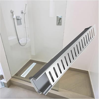 Hars Afvoer - Kanaal Drainage - Water Afvoeren - Op Maat Te Zagen - 100x20x10cm - Grijs