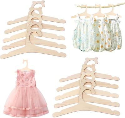 Kleerhangers baby kledinghangers kleerhangers babykleding hangers voor kleding, broeken houten hangers voor kinderkleerhangers antislip babykleerhangers - beer