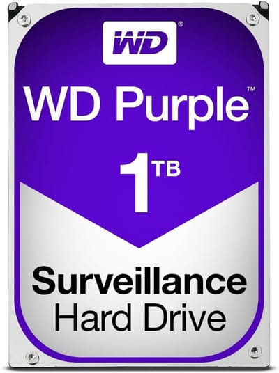 Interne Harde Schijf - Opslagmedium Data - Videobewaking Opnemen - Speciaal Ontworpen - 35 Inch 1 TB - Paars