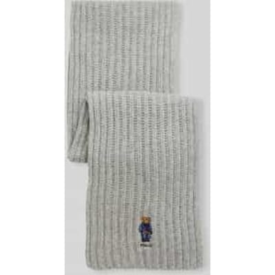 sjaal van wolmix met Polo-Bear-stitching