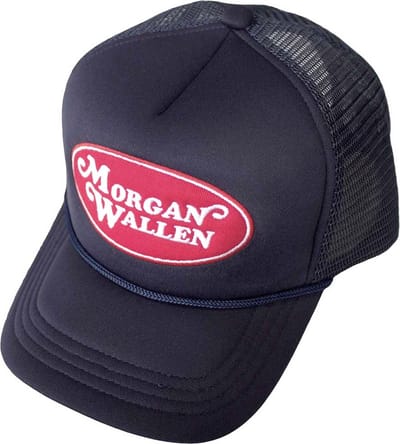 Morgan Wallen - Oval Logo Trucker pet - Donkerblauw