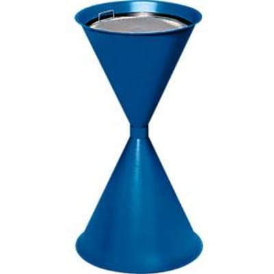Staande asbak, van stalen, Ø 400 x H 700 mm, 15 liter, gentiaanblauw