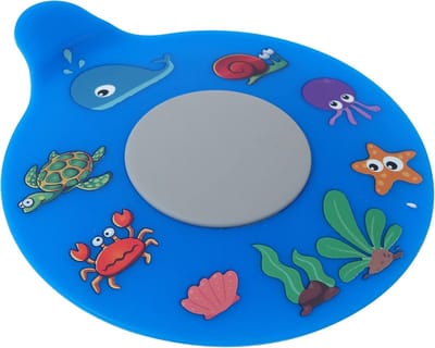 Badkuip Afvoerstopper - Badstop Siliconen - Water Dicht Maken - Universele Pasvorm - 15 cm - Blauw
