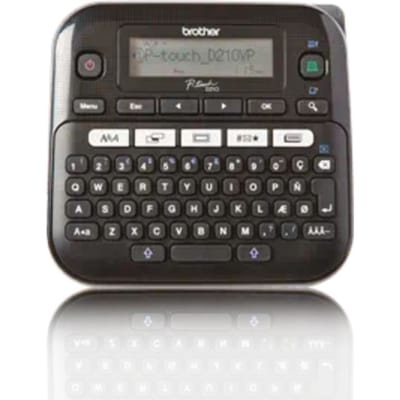 Labelprinter Brother P-touch TZe PT-D210 desktop qwerty 12mm zwart in koffer