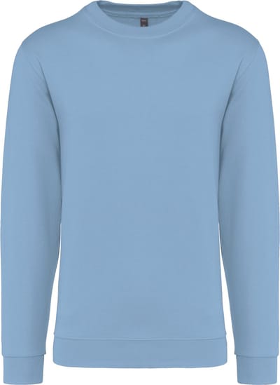 Sweater 'Crew Neck Sweatshirt' Kariban Collectie Basic+ maat M Sky Blue