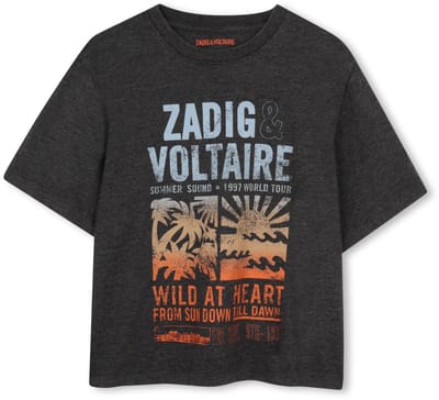 Zadig & Voltaire X60586 Polo's & T-shirts Jongens - Polo shirt - Donkergrijs - Maat 164