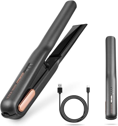 Draadloze Mini Haarstyler en Krultang met USB-C Opladen - Ideaal voor Onderweg