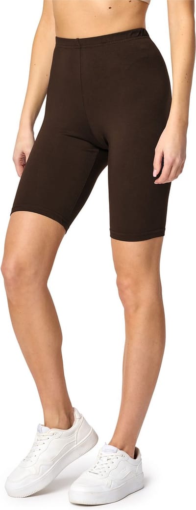 Bellivalini BLV-BLV50-149-LE Dames Leggings - Sport - Vrijetijdsbroek - Kort - Viscose - Sporbroek - Yogabroek - Bruin - XS