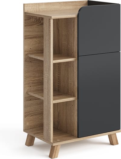 Vicco Karen Onderkast – 50 x 90 cm met deur en lade Sonoma/antraciet