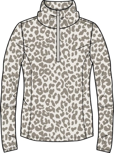 Brunotti Misma-Print Dames Fleece | Leopard Snow