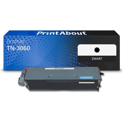 PrintAbout huismerk Toner TN-3060 Zwart Hoge capaciteit Geschikt voor Brother