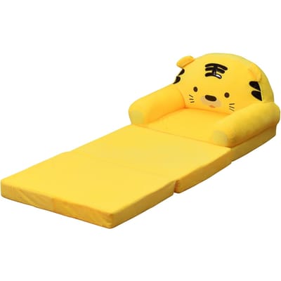 2 ?dans?1 canapé pliable pour enfants, joli canapé futon, décoration de chambre pour enfants yellow