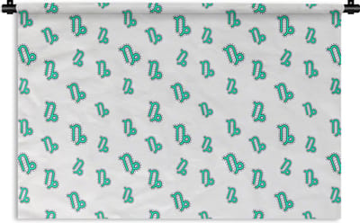Wandkleed - Wanddoek - Steenbok - Design - Astrologie - 180x120 cm - Wandtapijt