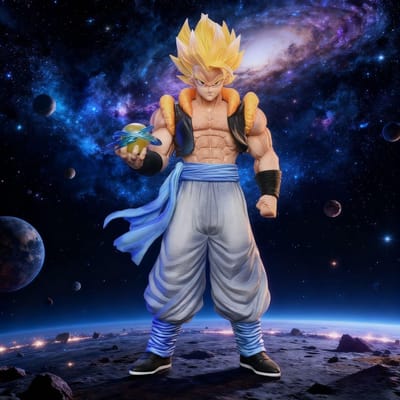 29,5 cm/11,41 inch Anime Dragon Ball Z Figuur Gogeta Anime Figuren PVC Actiefiguren Verzameling Model Speelgoed Voor Kerstcadeaus blue