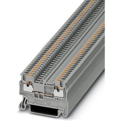 Phoenix Contact 3208100 Doorgangsserieklem 3.5 mm Snelaansluiting Grijs 50 stuk(s)