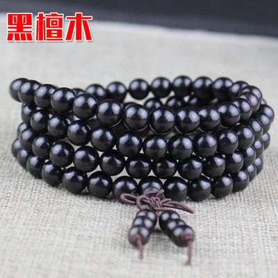 Fabrikanten groothandel diverse houten boeddhistische kralen armbanden 108 armbanden sandelhout speel mannen black
