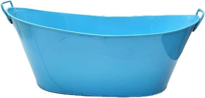 Afvalverbrandingsvat - Vuurkorf Emmer - Tuinafval Verwerken - Afgesloten Ontwerp - 40x23x17 cm - Blauw