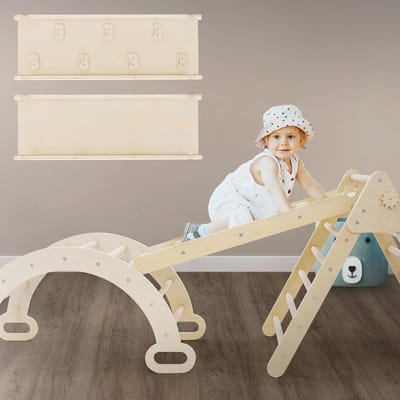 Lexium Klimboog - Klimboog met kussen - Klimboog kussen - Houten Klimbrug - Klimboog Inclusief Kussen - Kinderspeelgoed