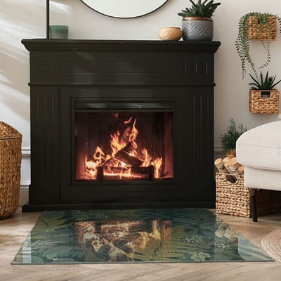 Coloray Vloerplaat Houtkachel - Onderplaat Kachel - 100 cm x 70 cm - Houtkachel Vloerplaat - Groente Vloerplaat Kachel - Vloerplaat Voor Kachel - Vloerplaat voor Houtkachel - Vloerplaat Open Haard - Plaat Kachel