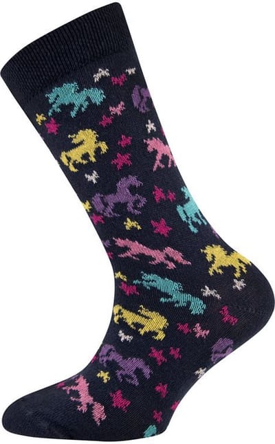 Meisjessok Donkerblauw met Gekleurde Eenhoorns - Ewers -23/26