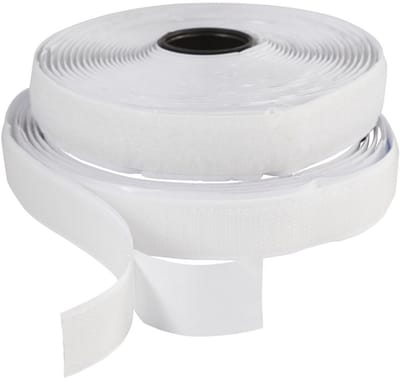 Creativ Company klittenband wit 20 mm 5 m zelfklevend haak en lus.