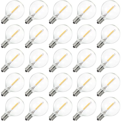 Tomshine A C230V Globe LED G40 ampoule lampe 25 Pack E12 support de douille IP44 résistance à l'eau chaude blanc chaud