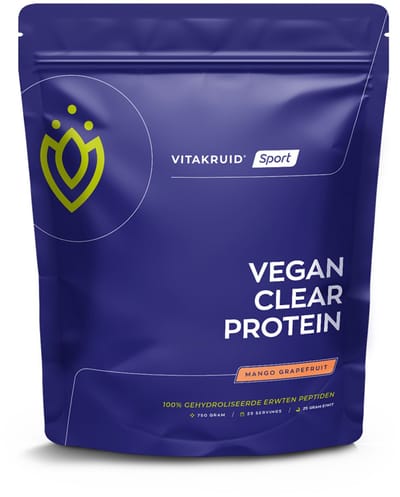 Vitakruid Vegan clear protein mango grapefruit 750 Gram