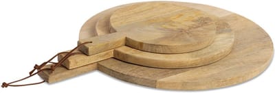 Nkuku - Houten Pizza Serveerplank - Borrelplank - Mangohout - 34.5 cm