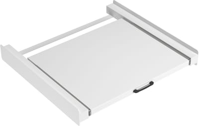 Tussenstuk Wasmachine & Droger met Uitschuifbare Plank XL – Wit - Bodo